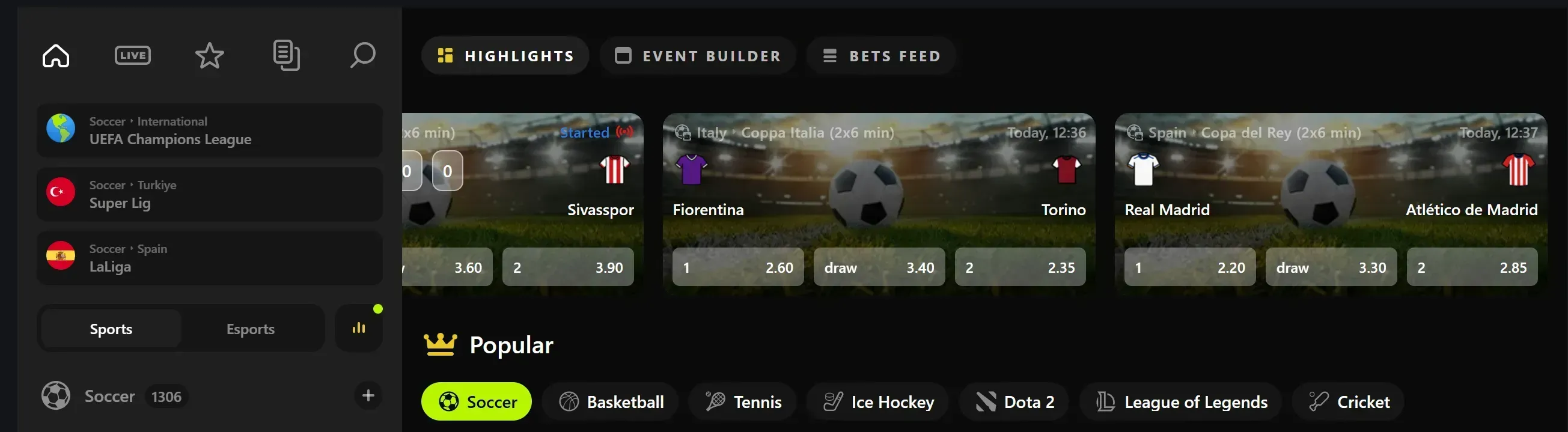 Spin Fyre sportsbook